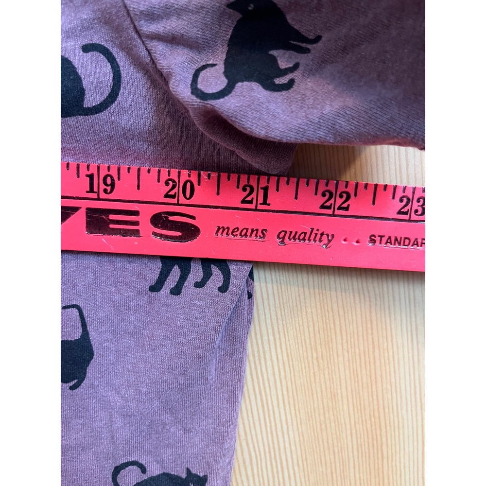 Doe Cat Attack T-Shirt Unisex Medium Purple Mineral Wash Moon Celestial Graphic - Picture 4 of 7